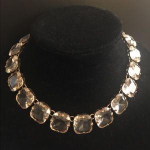 J Crew Block glass necklace